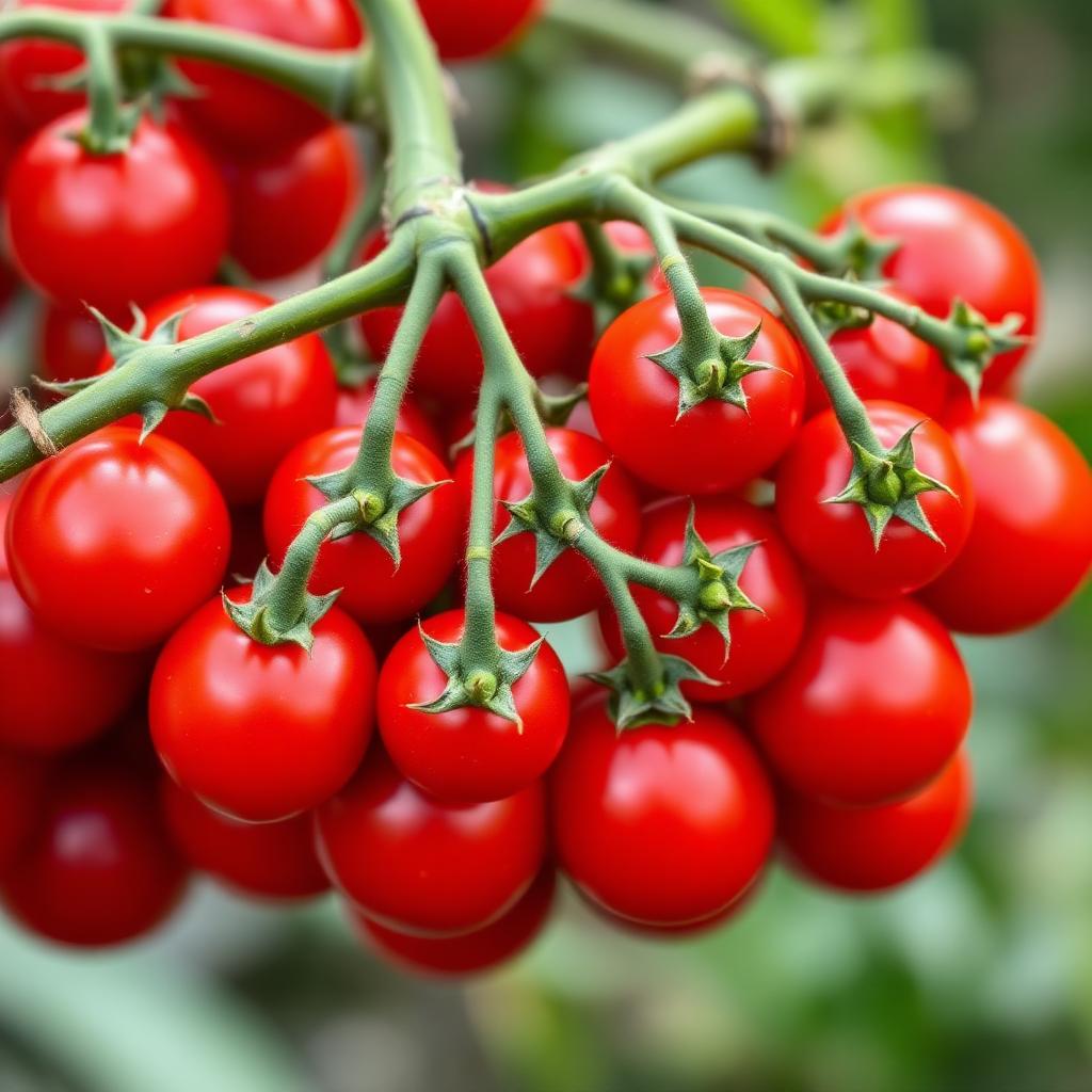 Cherry tomatoes on the vine