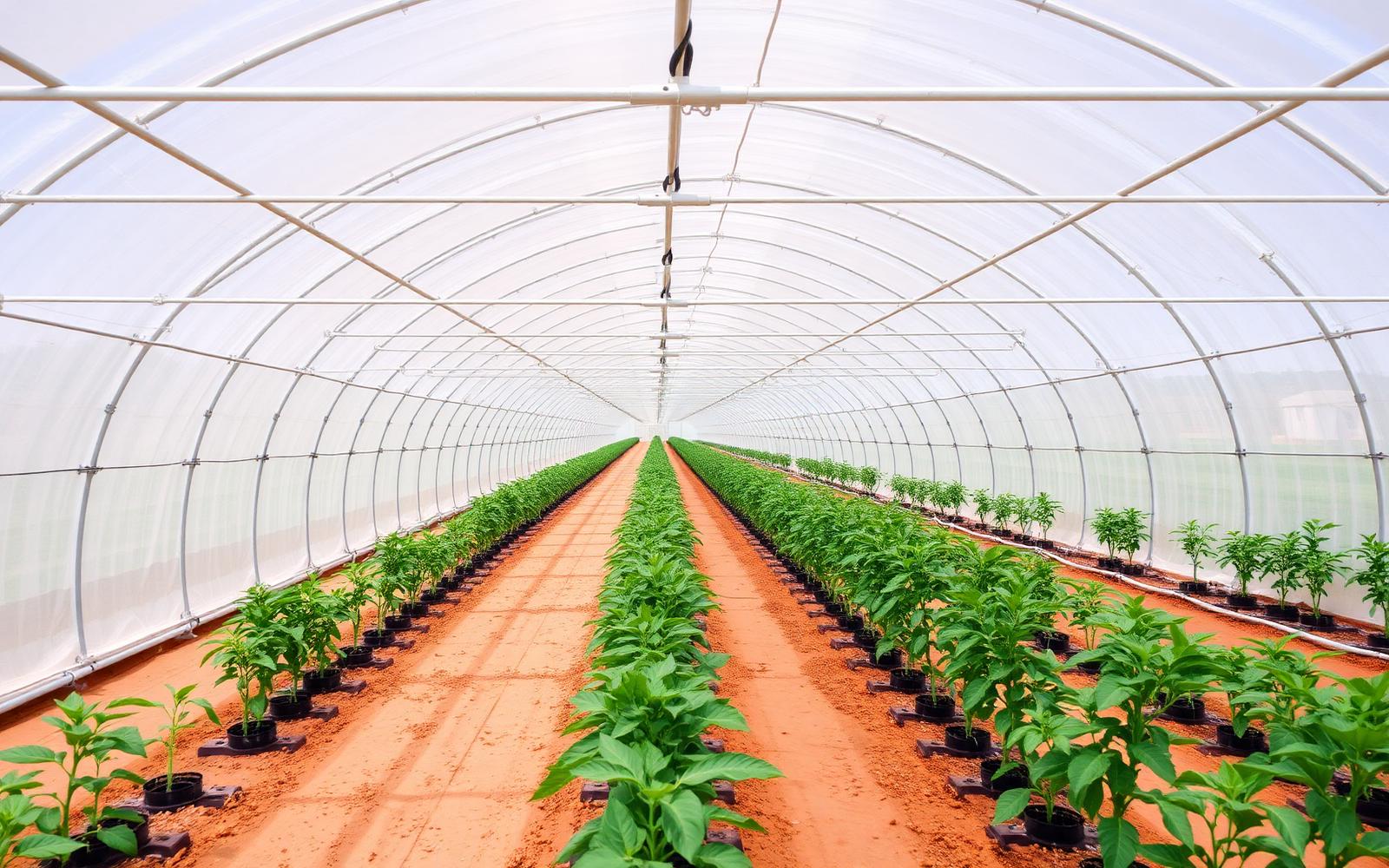 Greenhouse rows
